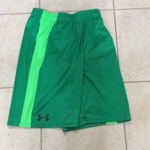 Green Under Armour shorts